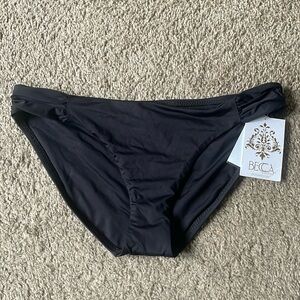 NWT Women’s Becca Bikini Cut Black Bathing Suit Bottom Size Large
